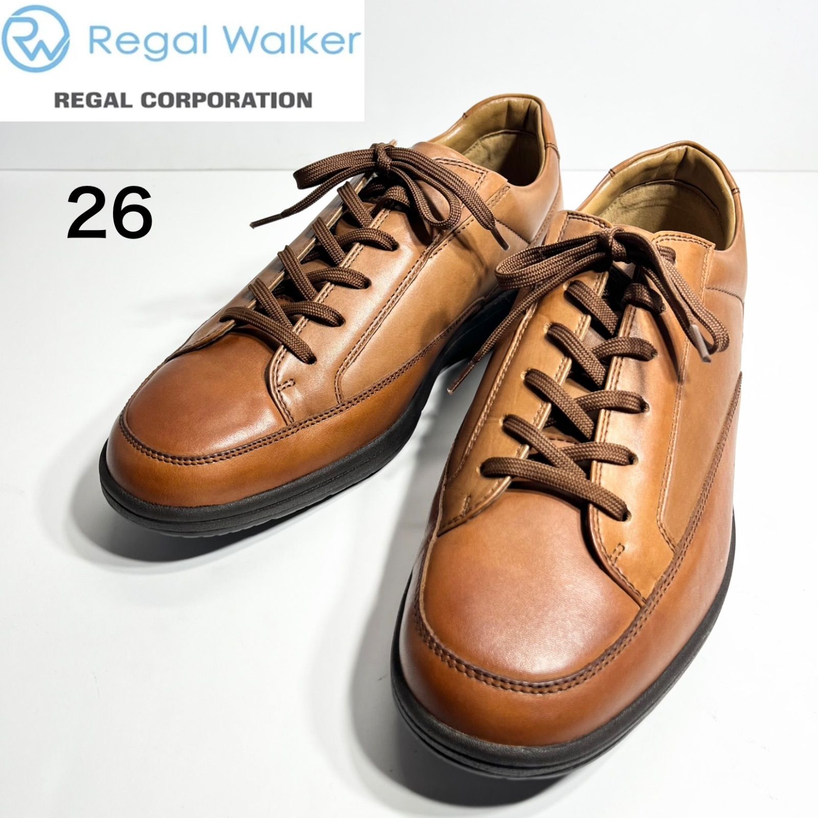 【未使用】REGAL WALKER リーガルウォーカー メンズ レザースニーカー 169W 26cm