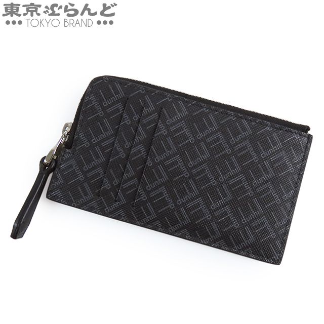 ダンヒル Dunhill スマートウォレット 21R210ZLT001R ブラックxグレー レザー フラグメントケース シグネチャー コインケース メンズ 101837907