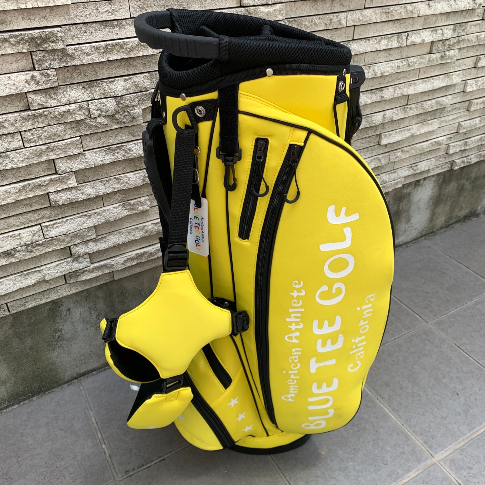 ◇◇BLUE TEE GOLF キャディバッグ イエロー：C000775-001◇◇ - メルカリ