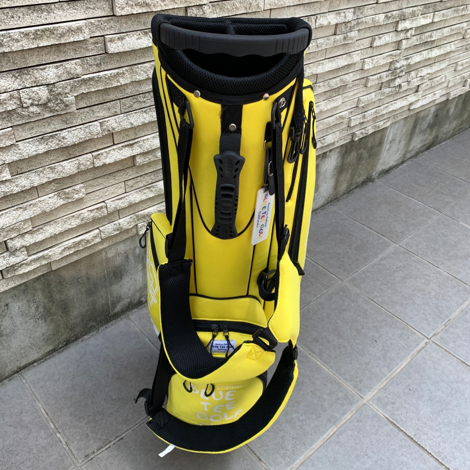 ゴルフ　キャディバッグ ◇◇BLUE TEE GOLF キャディバッグ イエロー：C000775-001◇◇ - メルカリ