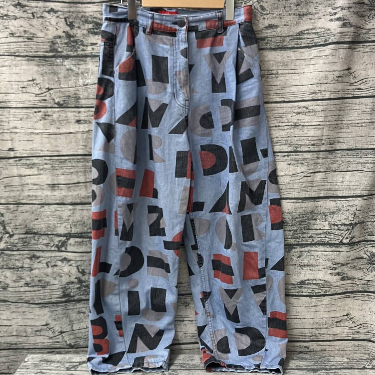 Vivienne Westwood ヴィヴィアンウエストウッド デニムパンツ 日本製 RED LABEL インコントロ Mサイズ 総柄