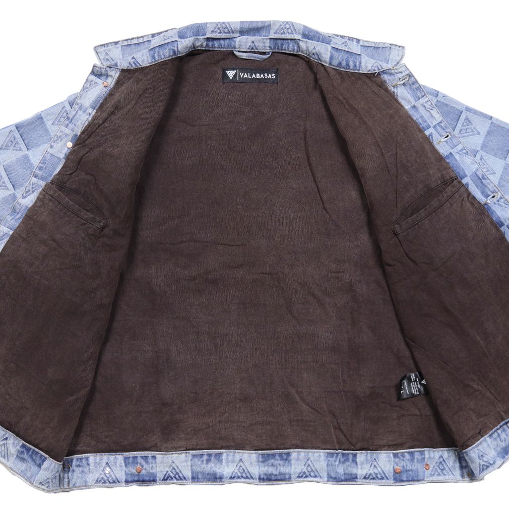 バラバサス ジャケット VALABASAS デニムジャケット アウター ウォッシュ加工 メンズ レディース ブランド 大きいサイズ おしゃれ おすすめ 人気 ストリート valabasas010 M L