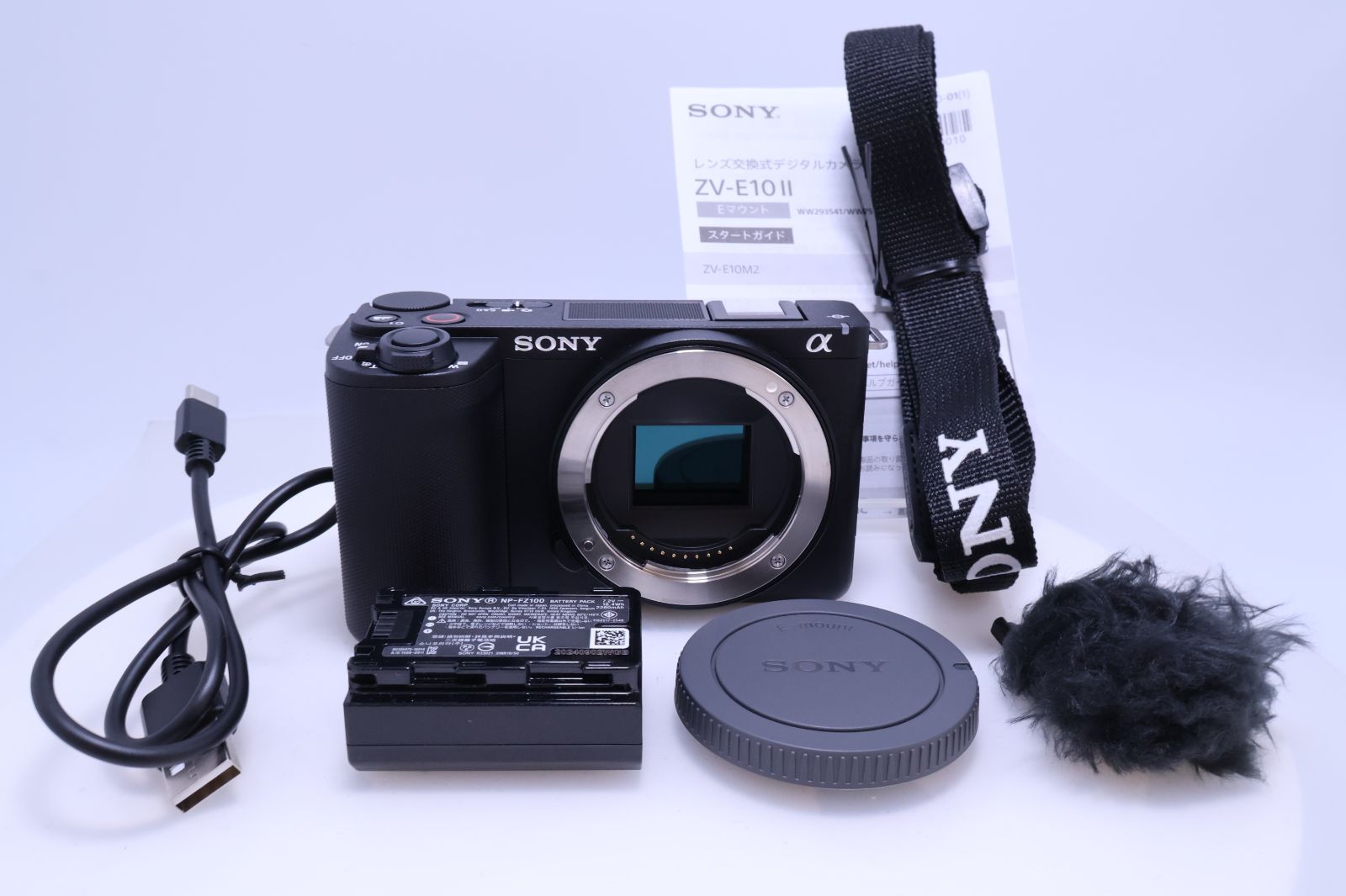 【ほぼ新品】SONY ZV-E10Ⅱ ボディ ウィンドスクリーン付属 ブラック