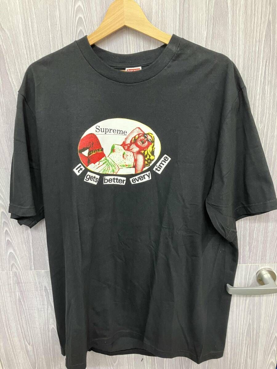 Supreme / シュプリーム Tシャツ ブラック Lサイズ Gets Better Every Time Tee