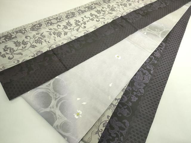 平和屋着物●極上　両面　太鼓柄袋帯　胡蝶蘭　花鳥間道　やまと誂製　逸品　DZAB6864kh6