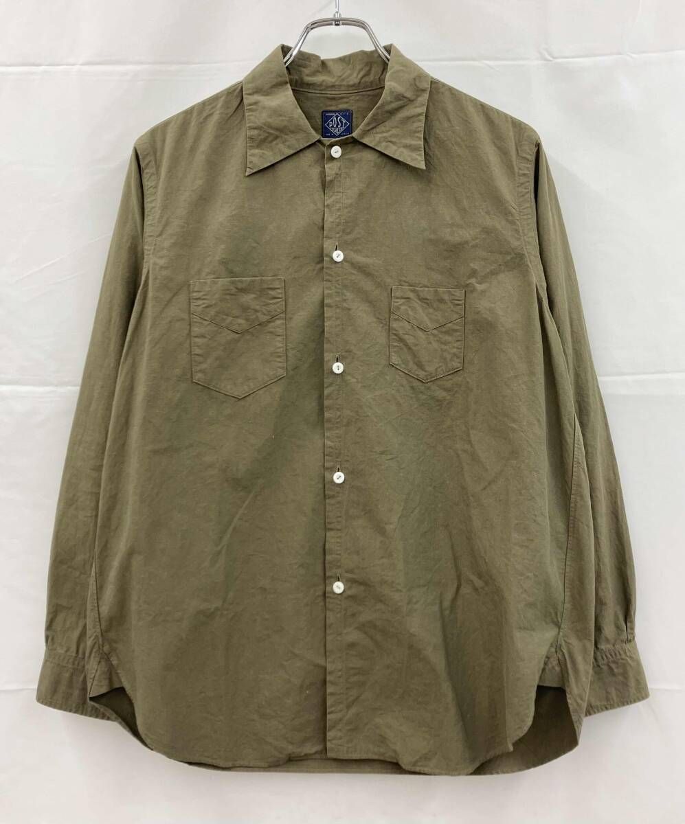 POST O’ALLS ポストオーバーオールズ 長袖シャツ 3211-CLSO NEUTRA 3 ニュートラ コットンリネン 日本製 S カーキ 通年