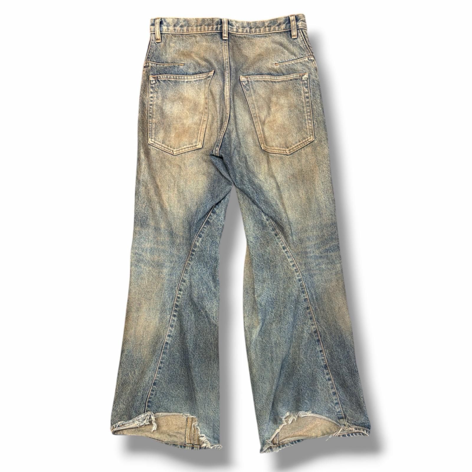 NVRFRGT 3D Twisted Wide Leg Jeans ツイストワイドレッグデニムパンツ