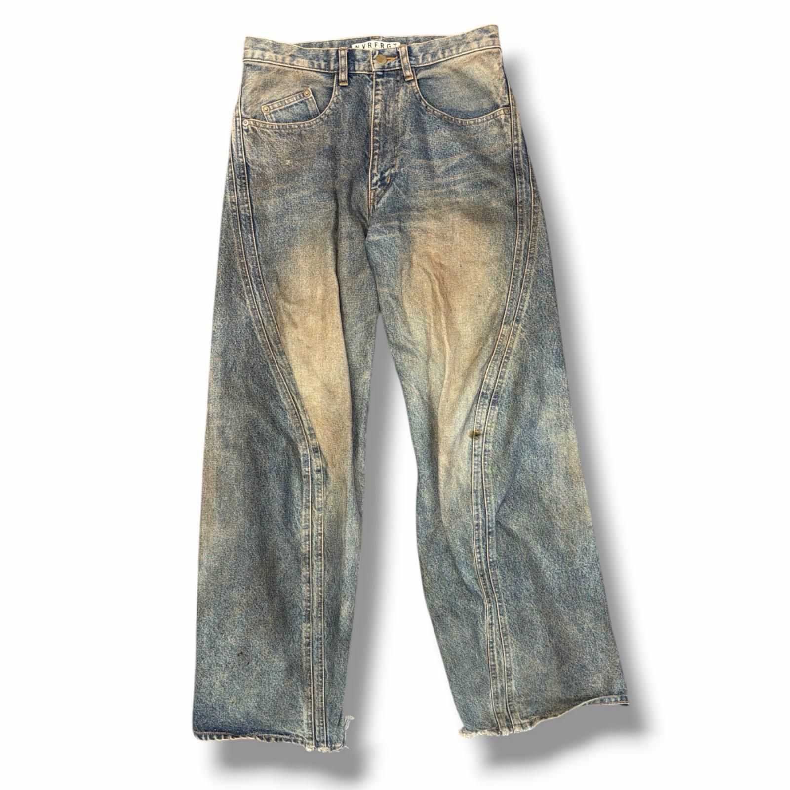 NVRFRGT 3D Twisted Wide Leg Jeans ツイストワイドレッグデニムパンツ