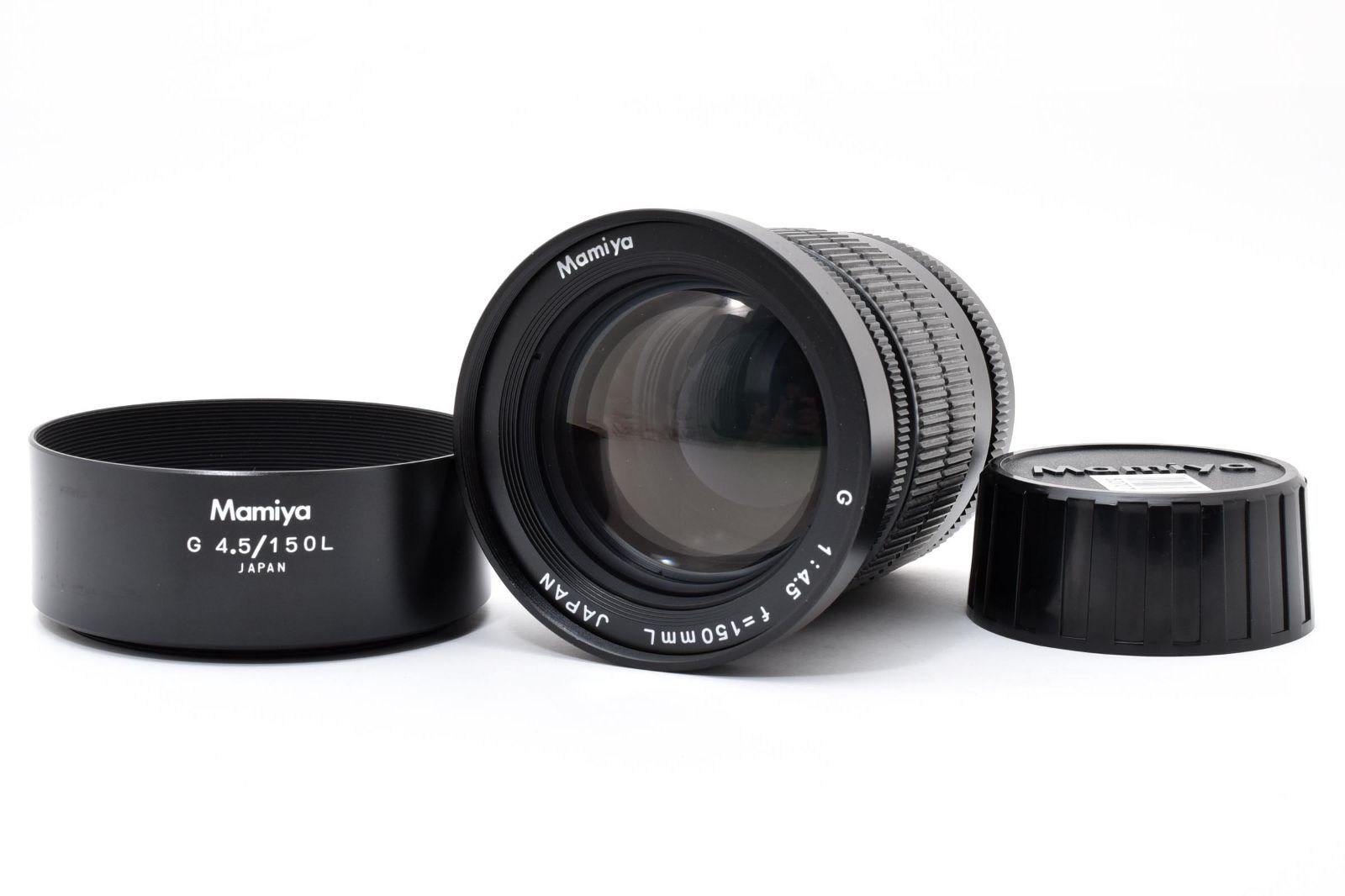 【良品】Mamiya G 150mm F4.5 L Mamiya 6/7用 中望遠レンズ 純正フード付