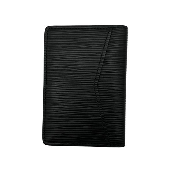 ● ルイヴィトン LOUIS VUITTON エピ カードケース オーガナイザー ドゥ ポッシュ M80768 モノグラム 黒 ブルー レザー メンズ 6V645