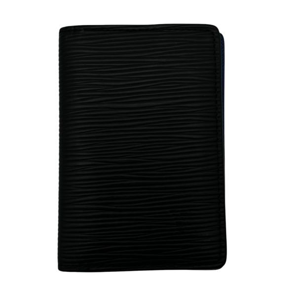 ● ルイヴィトン LOUIS VUITTON エピ カードケース オーガナイザー ドゥ ポッシュ M80768 モノグラム 黒 ブルー レザー メンズ 6V645