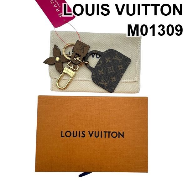 ● ルイヴィトン VUITTON モノグラム キーホルダー バッグチャーム イリュストレ バックトゥースクール M01309 レザー レディース 6V648