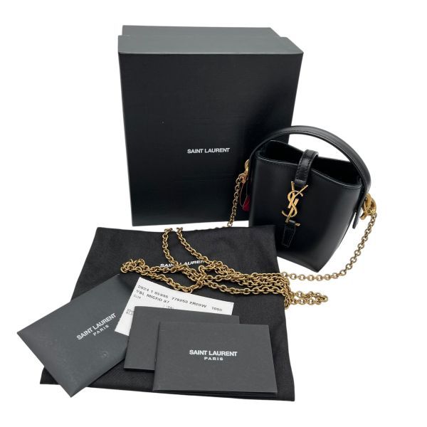 サンローラン Saint Laurent ミニショルダー バケットバッグ LE 37