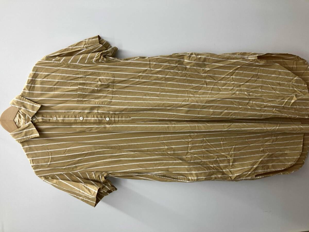 sawa takai new york 半袖ワンピース ストライプワンピース SS19-4018 ベージュストライプ