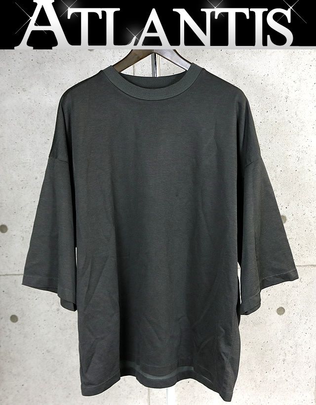 FEAR OF GOD 銀座店 フィア オブ ゴッド ドロップショルダー ルーズTシャツ 半袖 メンズ size:L カーキ 103524