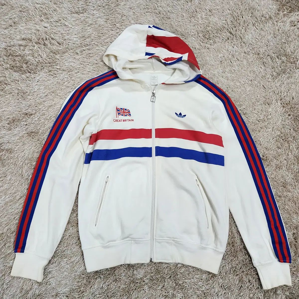 (ヴィンテージボックス) adidas アディダス 正規品 ファイヤーバード フーディー ジップアップ Tシャツ 100