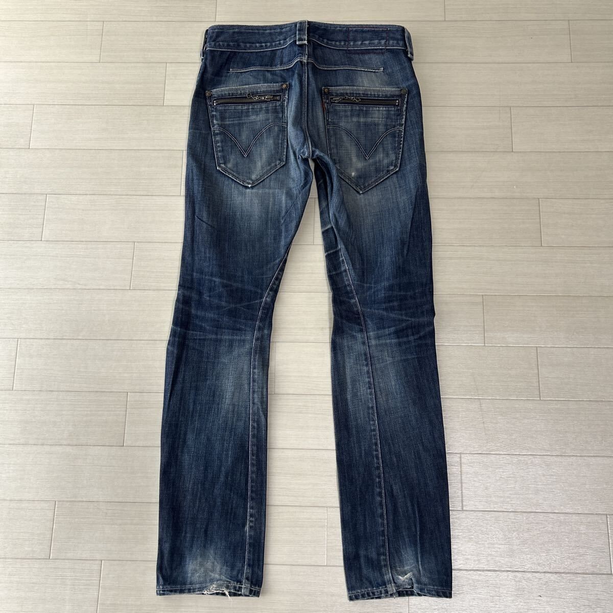 Levi's Engineered Jeans EJ126-0002 W30 立体裁断 デニム Y2K ジップ