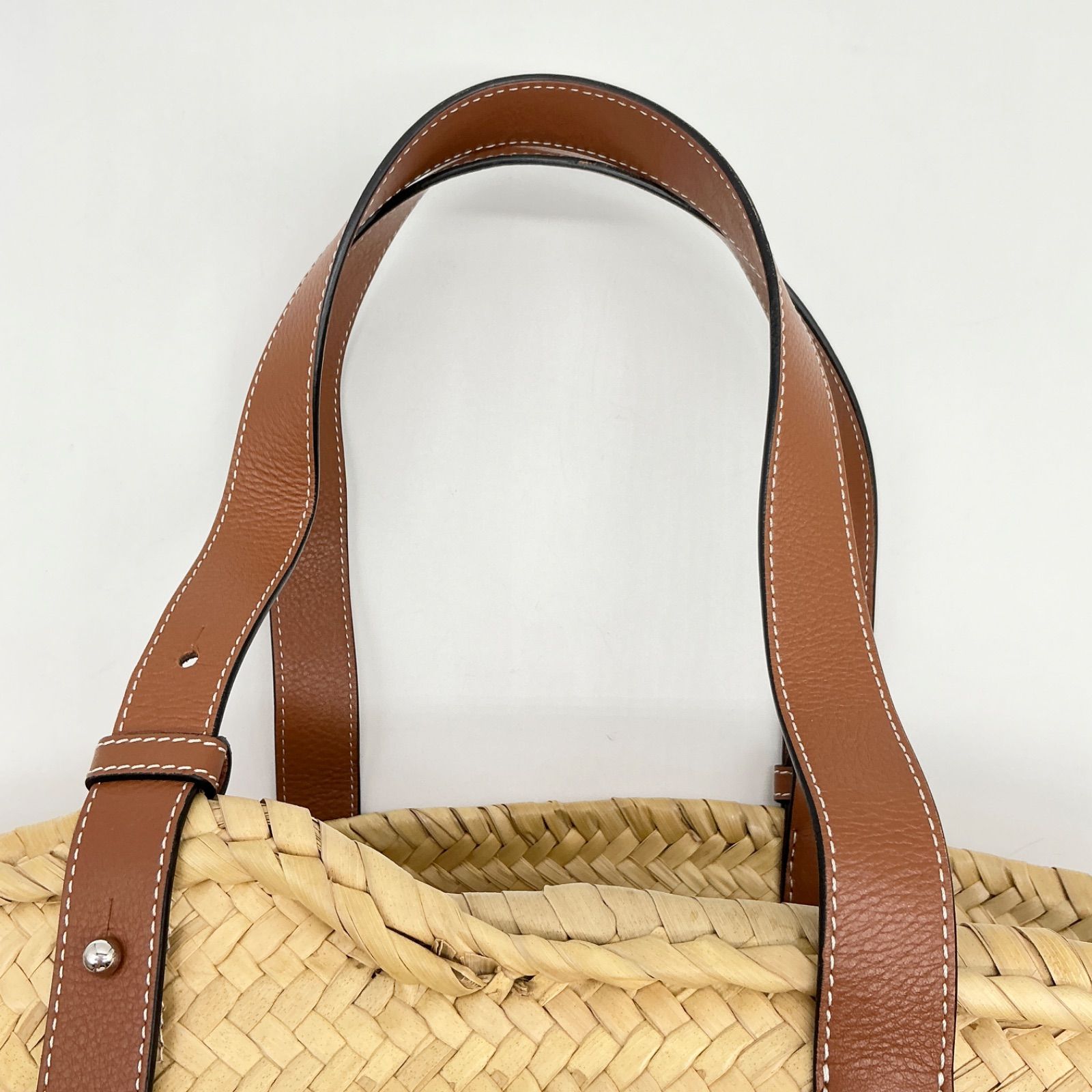 LOEWE ロエベ バスケットバッグ (ヤシの葉&カーフ) カゴバッグ