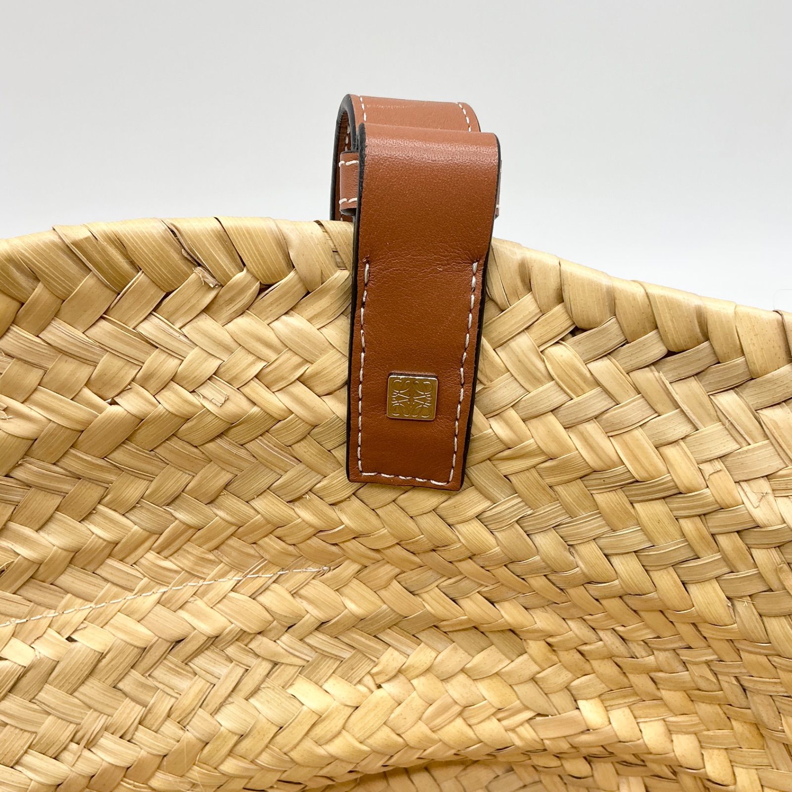 LOEWE ロエベ バスケットバッグ (ヤシの葉&カーフ) カゴバッグ