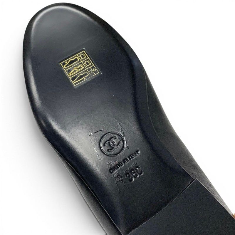 シャネル CHANEL フラットシューズ 靴 シューズ レザー パテント
