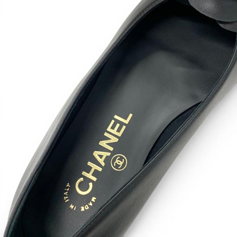 シャネル CHANEL フラットシューズ 靴 シューズ レザー パテント