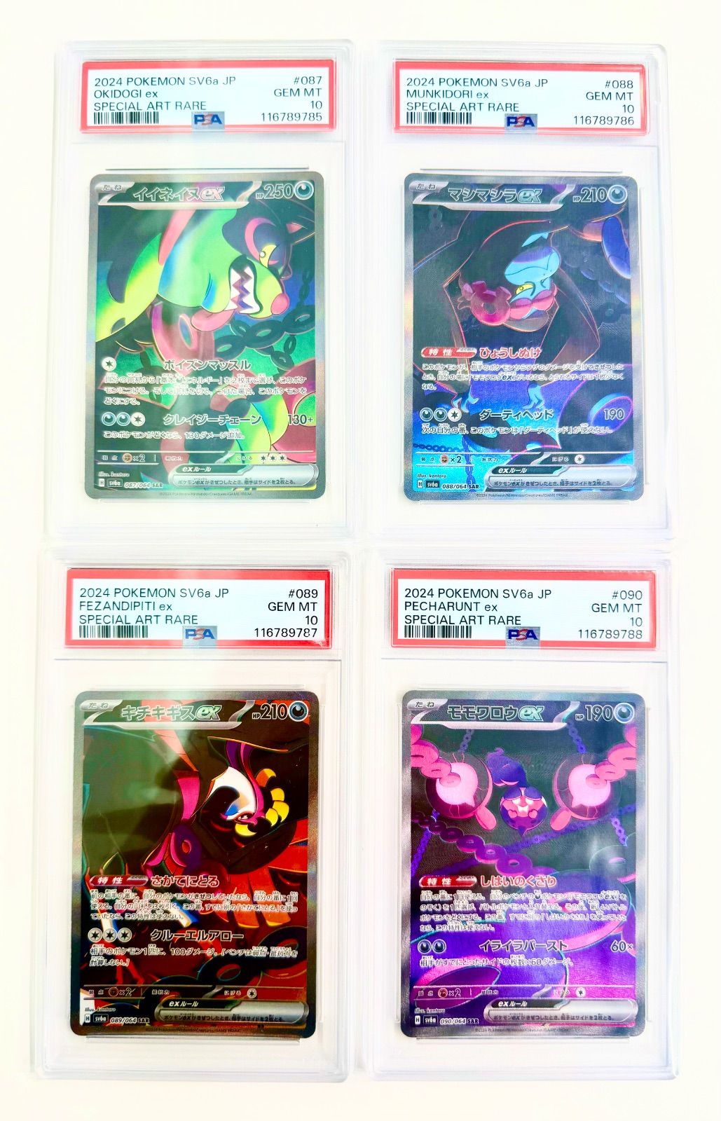 イイネイヌex マシマシラex キチキギスex モモワロウex SAR PSA10 4連番