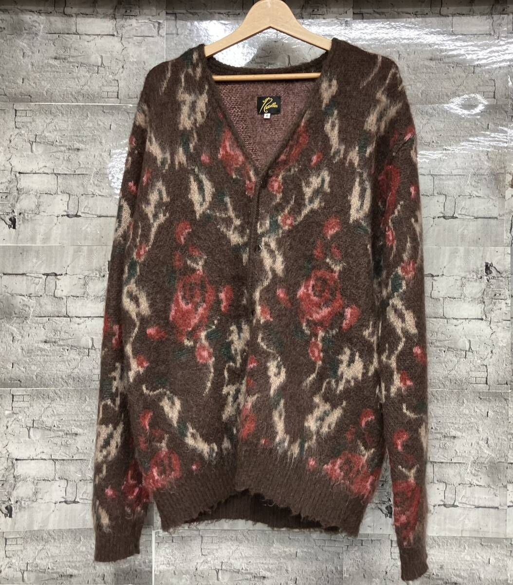 NEEDLES 22AW Mohair Cardigan-Rose カーディガン サイズS ブラウン