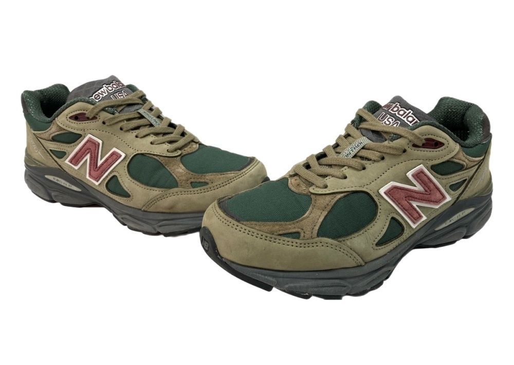 ニューバランス new balance 22年製 990V3 Olive オリーブ ローカット シューズ ランニング ENCAP 緑 M990GP3 メンズ靴 スニーカー カーキ 26cm 104S-1314