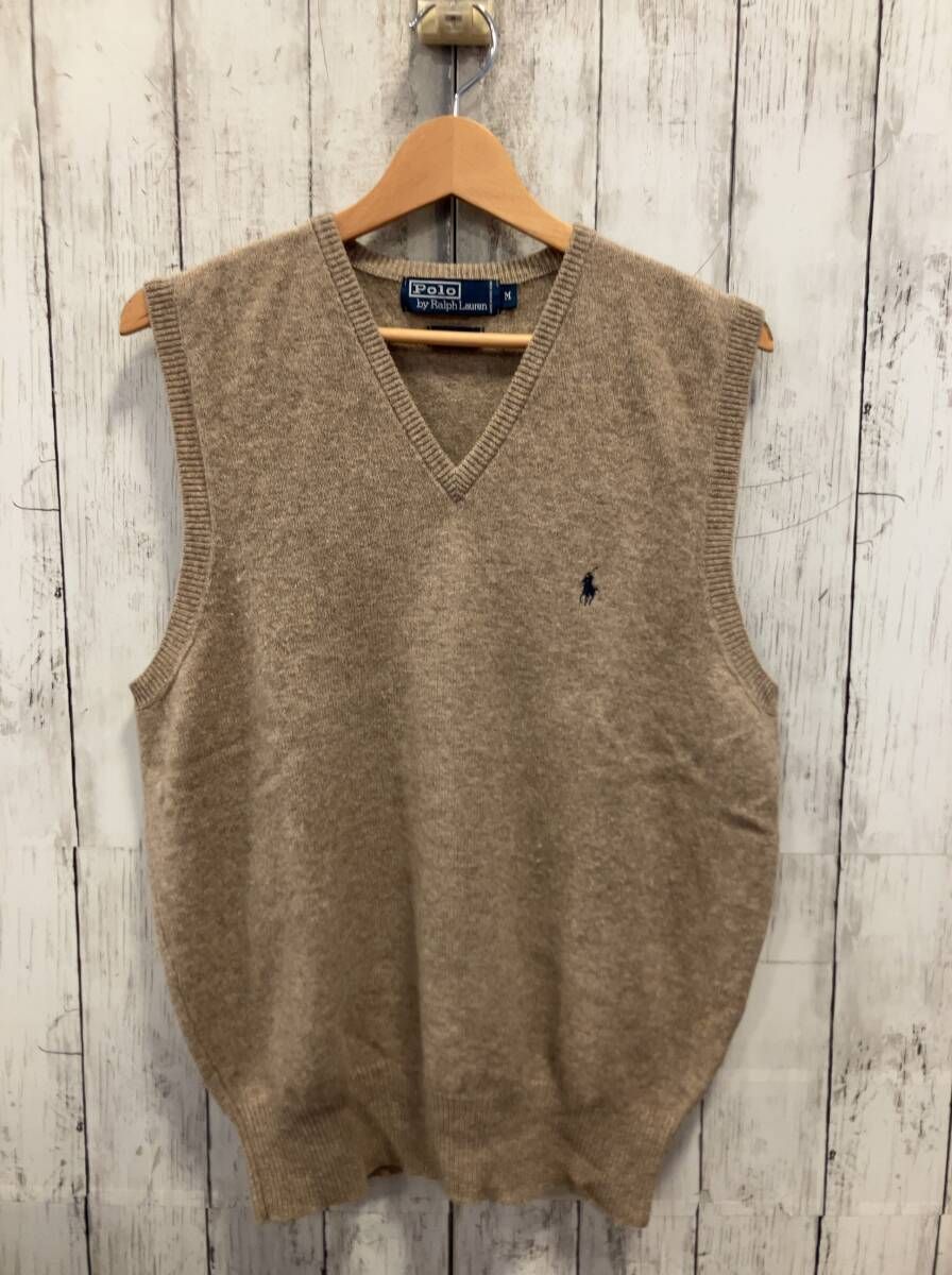 POLO RALPH LAUREN ポロラルフローレン ベスト ベージュ lambswool