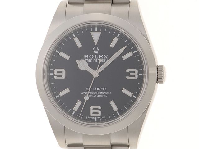 ROLEX ロレックス ウォッチ エクスプローラー1 時計 214270 腕時計 ステンレススチール ブラック文字盤 自動巻き メンズ【中古】472