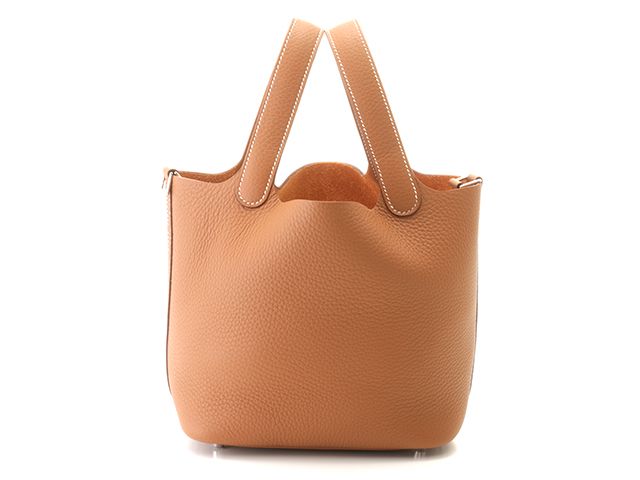 HERMES エルメス バッグ ピコタンロックPM ゴールド/SV ﾊﾞｯｸﾞ ハンドバッグ トリヨンクレマンス ブラウン K（2025年製造）刻印 レディース【中古】471
