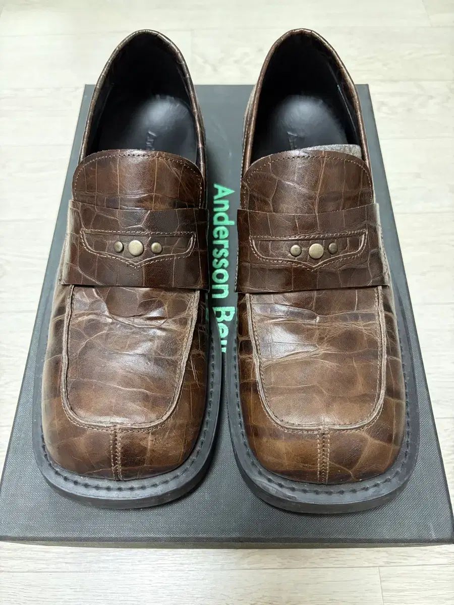 アンダーソンベル ブロイルス ペニー ローファー aaa293m BROWN 260(41)
