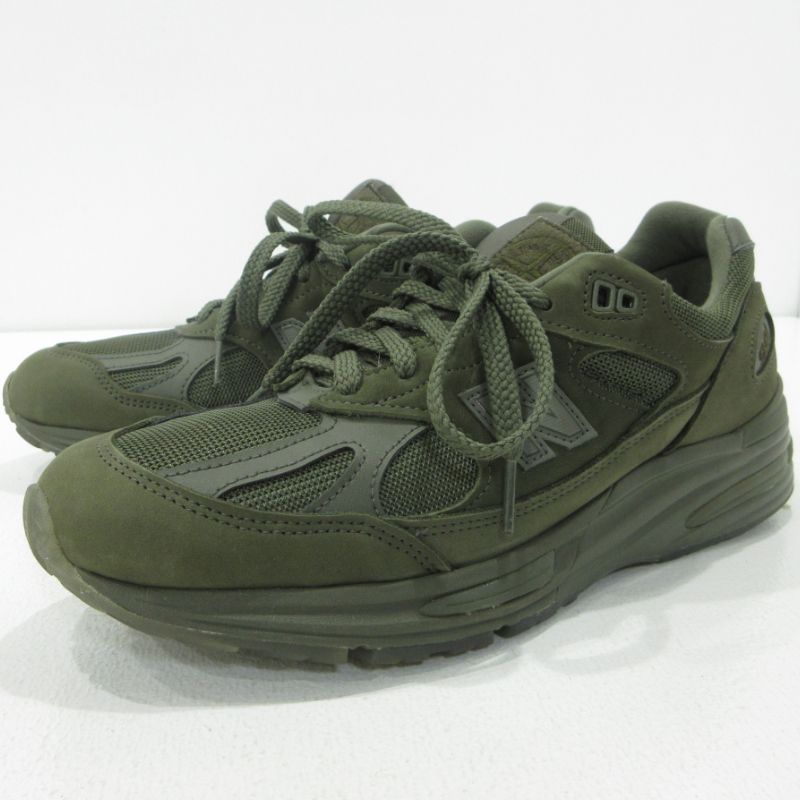 【三重本店】 中古 NEW BALANCE | ニューバランス スニーカー 991V2 ×Stone Island U991SC2 カーキグリーン サイズ：8・1/2(26.5cm) 【126】