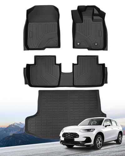 R◆本田 ZR-V RZ系専用 フロアマット セカンドマット トランクマット 2023年モデル以降対応 TPE素材 防水 滑り止め カーゴマット 車種専用設計 取付簡単 4点セット