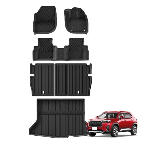 R◆ホンダ 新型 WR-V DG5型 専用 フロアマット＆ラゲッジマット＆シートバックマット 2024年3月?現行 WR-V X Z Z+ 立体カーマット ラゲッジトレー TPE素材 防滑 防水 耐汚れ 耐摩擦 取付簡単 wrv 保護 内装 カスタムパーツ イ