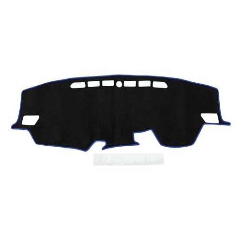 R◆トヨタに対応 ライズ A200A 2013-2020用 ダイハツに対応 ロッキー A200A/A210A用 2019-2024用 ダッシュボードマット 車内用ダッシュボードカバー 日焼け防止 映り込み防止 傷防止 スエード素材 ブラック ブルーライン 1P