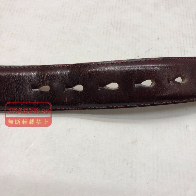 01w-6698 エヴィス EVISU レザーベルト MADE IN JAPAN ブラウン ベルト