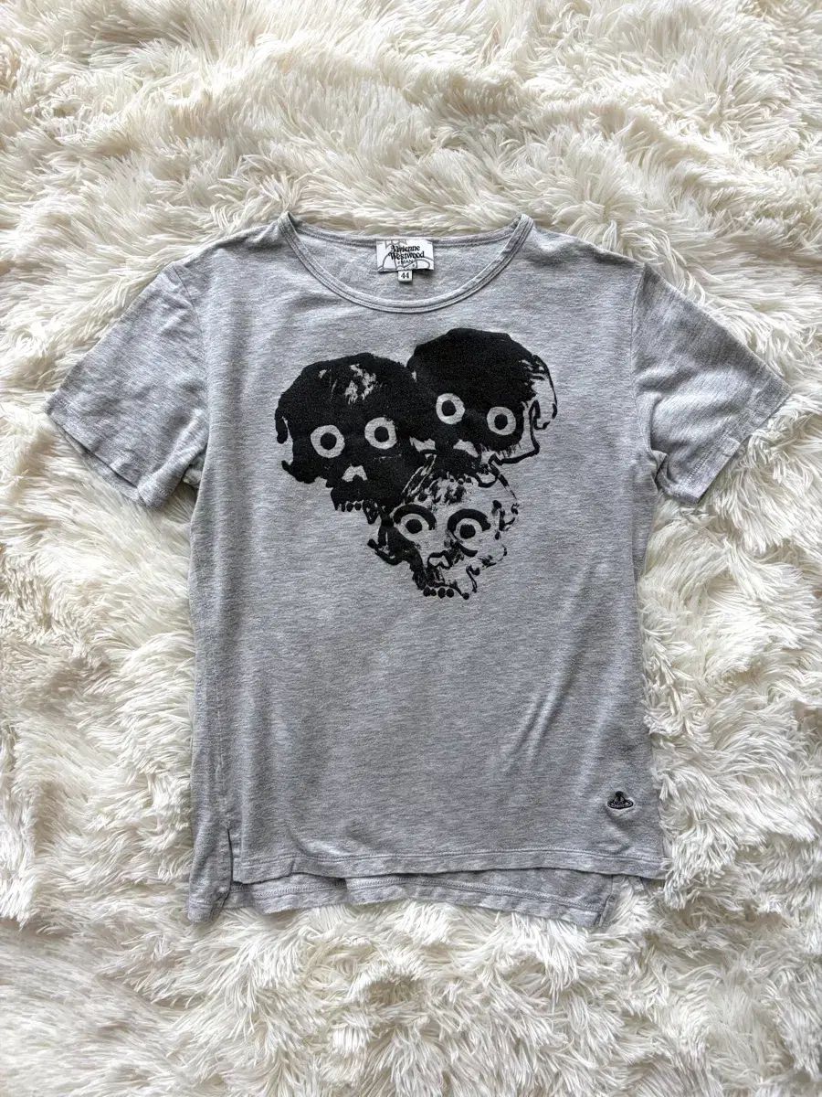 VIVIENNE WESTWOOD ヴィヴィアン・ウエストウッド ハンドドローイング スカル ドクロ テンセル 半袖 Tシャツ