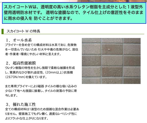 ＜DAINICHI＞防水材　スカイコートW　10kg　屋上 ベランダ バルコニー 防水塗料 大日化成【未使用アウトレット品】