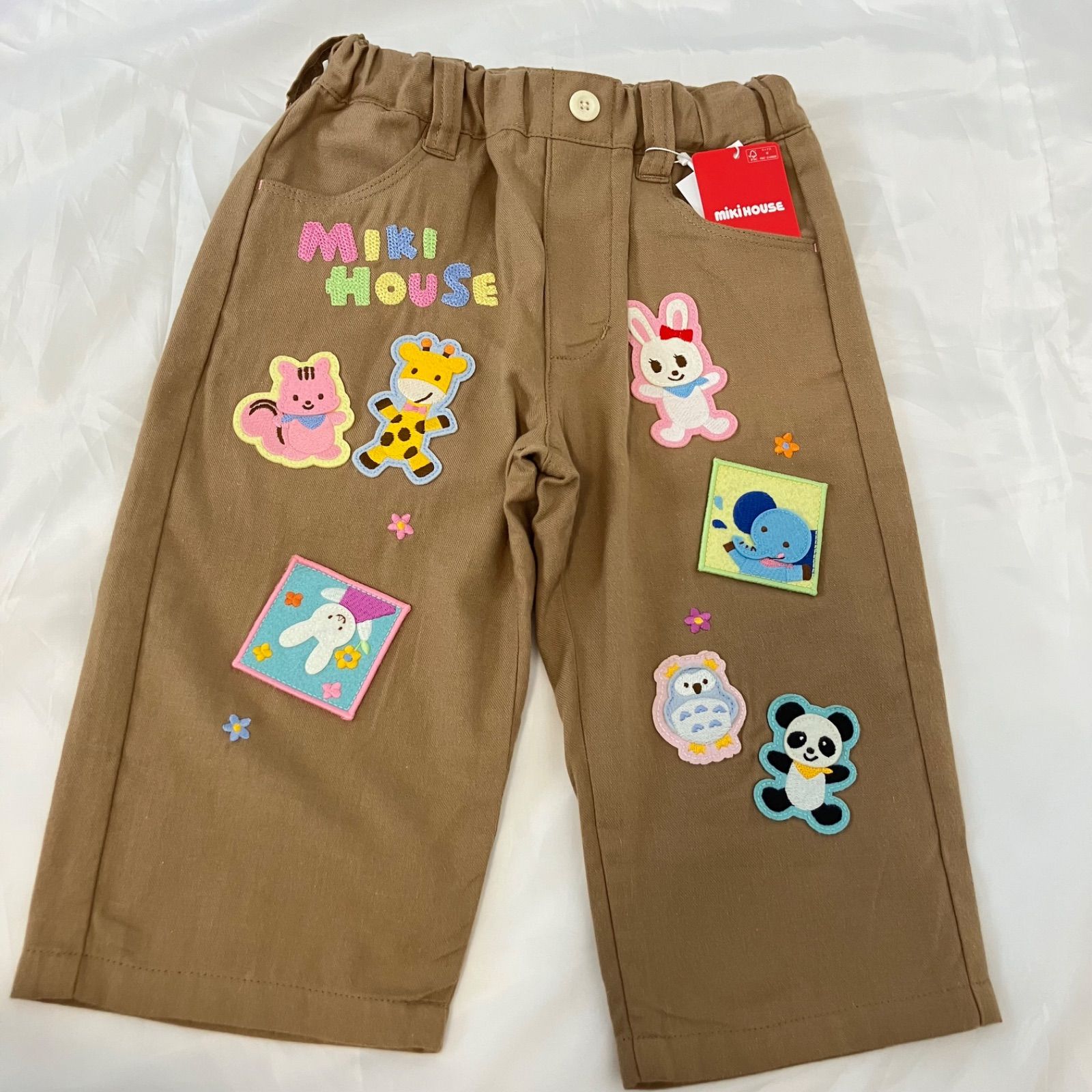 428新品タグ付ミキハウスミキハウスmikihouse90size　現行品豪華パンツ　半額以下