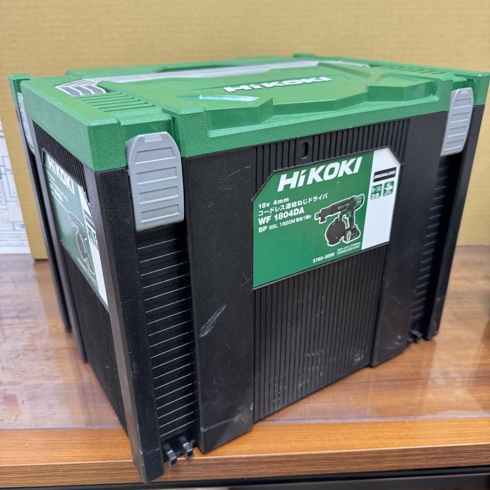 【おすすめ】【中古美品】HiKOKI WF1804DA(BP) コードレス連結ねじドライバ（バッテリー２個付）【202】