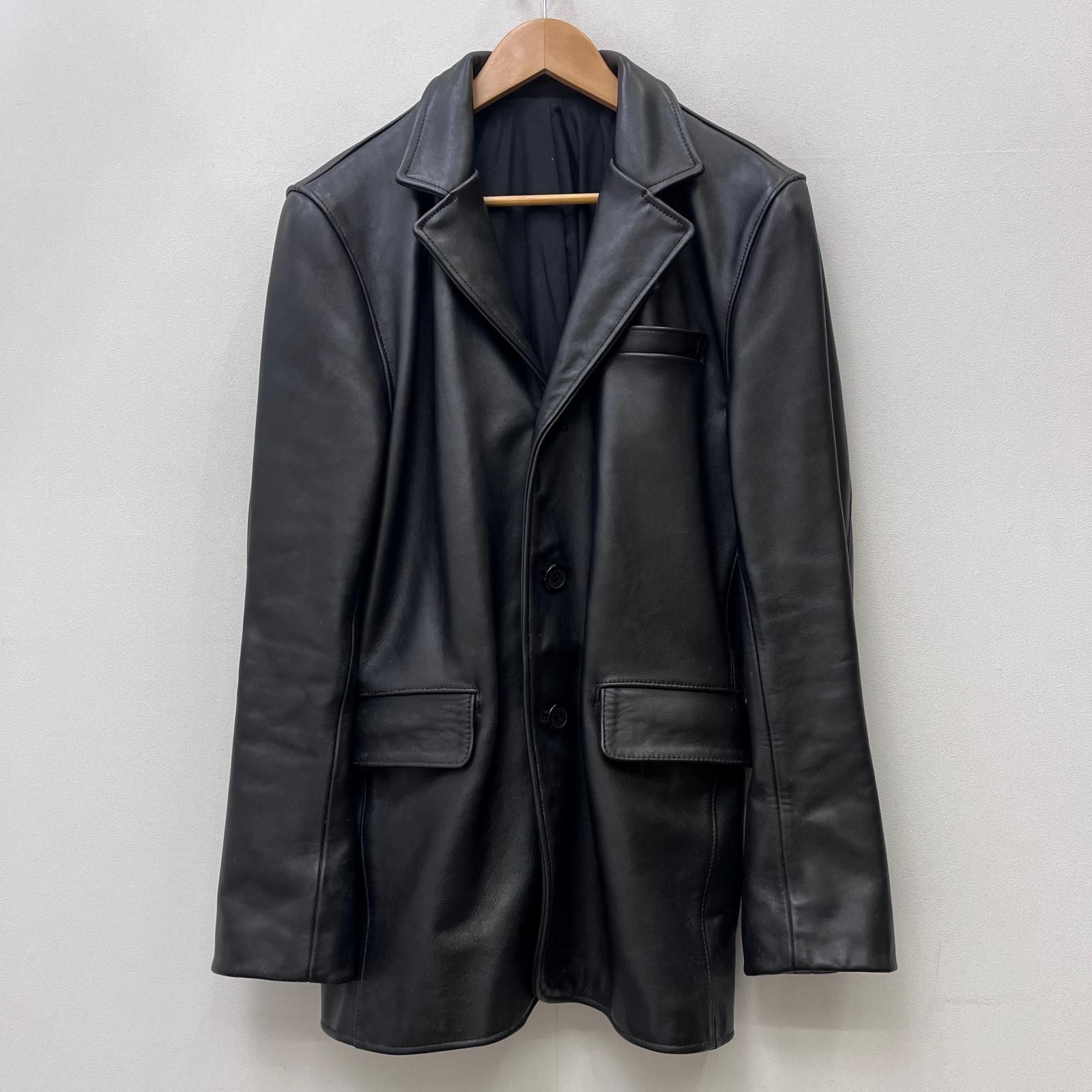 【加古川店】 中古 レザー BACKDROP HIGH QUALITY CAR COAT ブラック サイズ：XL 【93】 加古川店】 中古 レザー BACKDROP HIGH QUALITY CAR COAT ブラック