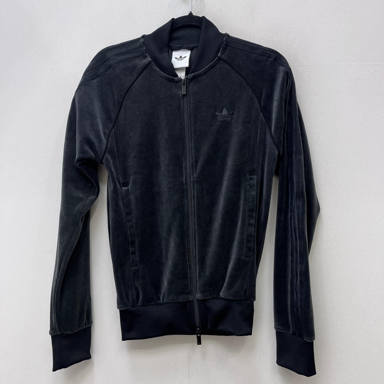 【加古川店】 中古 adidas | アディダス ジャージ SST アディカラー ベロア トラックトップ JX1559 ブラック サイズ：XS 【100】
