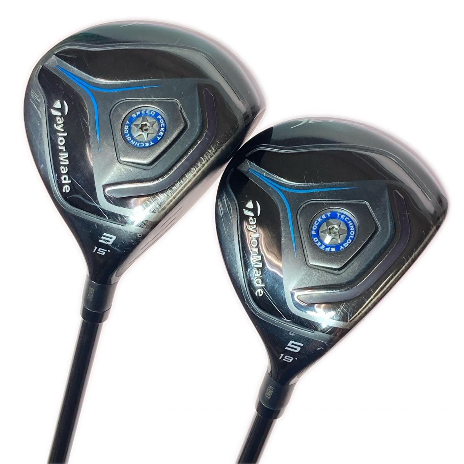 TaylorMade テーラーメイド JETSPEED ジェットスピード 3FW 5FW フェアウェイウッド 2本セット TM1-214 SR