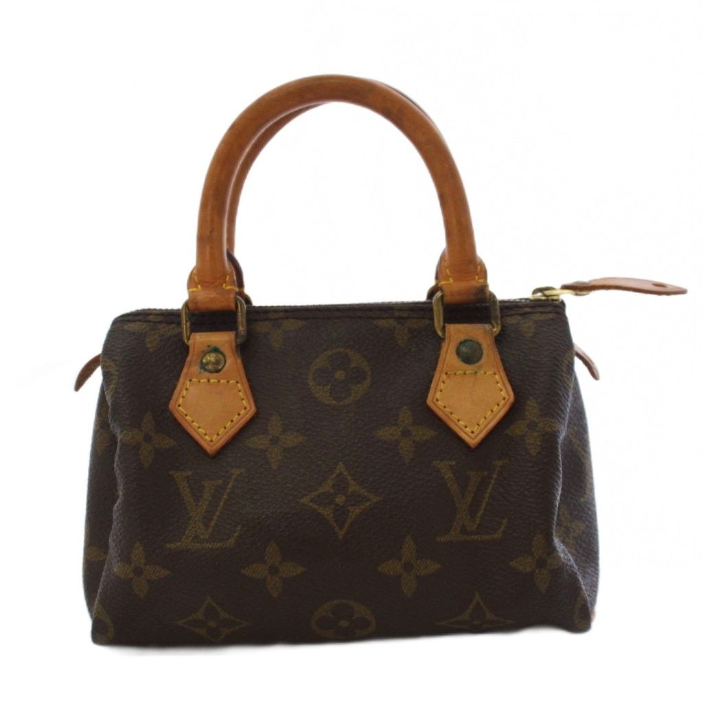 ルイヴィトン LOUIS VUITTON ミニ スピーディ モノグラム マイクロミニバッグ ハンドバッグ ブラウン M41534 /YM24 ■OH