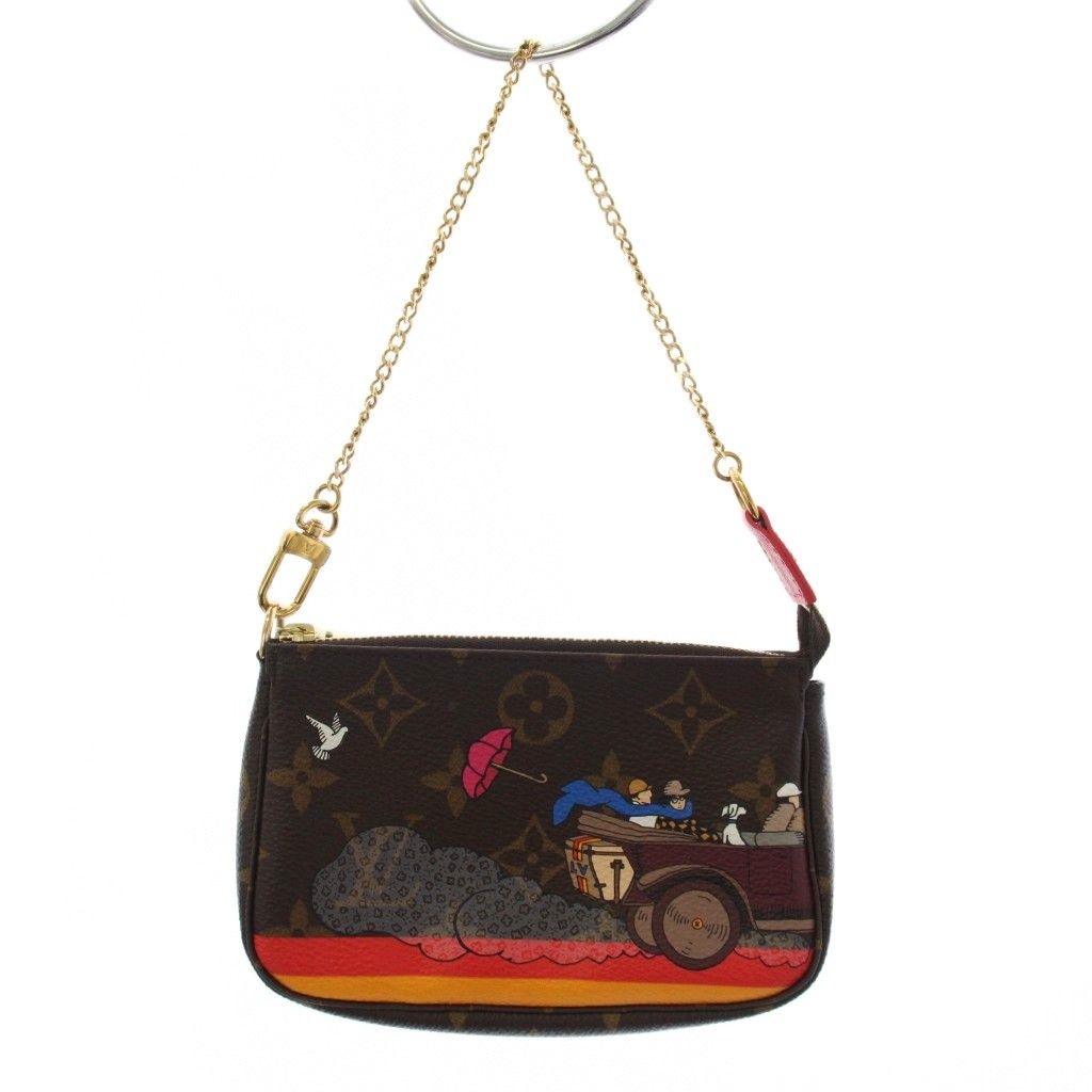 ルイヴィトン LOUIS VUITTON ミニ ポシェット アクセソワール モノグラム ポーチ ミニバッグ ブラウン M41655 /YM23 ■OH