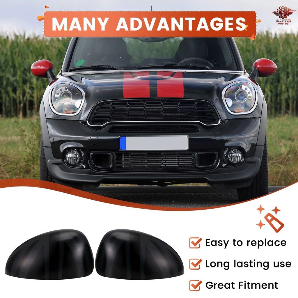 BMW MINI COOPER R50 R52 R53 右ハンドル車用ミラーカバーシェル装飾パーツ