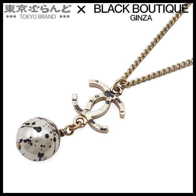 シャネル CHANEL ネックレス ゴールド メタル コスチュームパール ココ