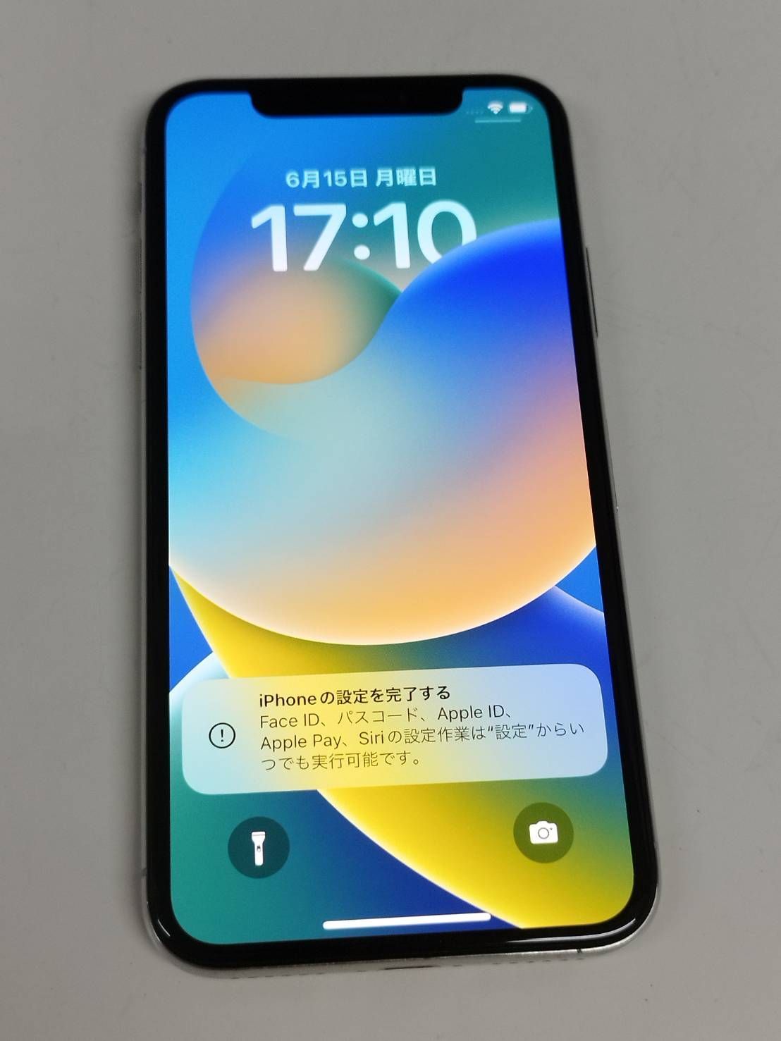 iPhone X 256GB シルバー SIMフリー バッテリー100% - メルカリ