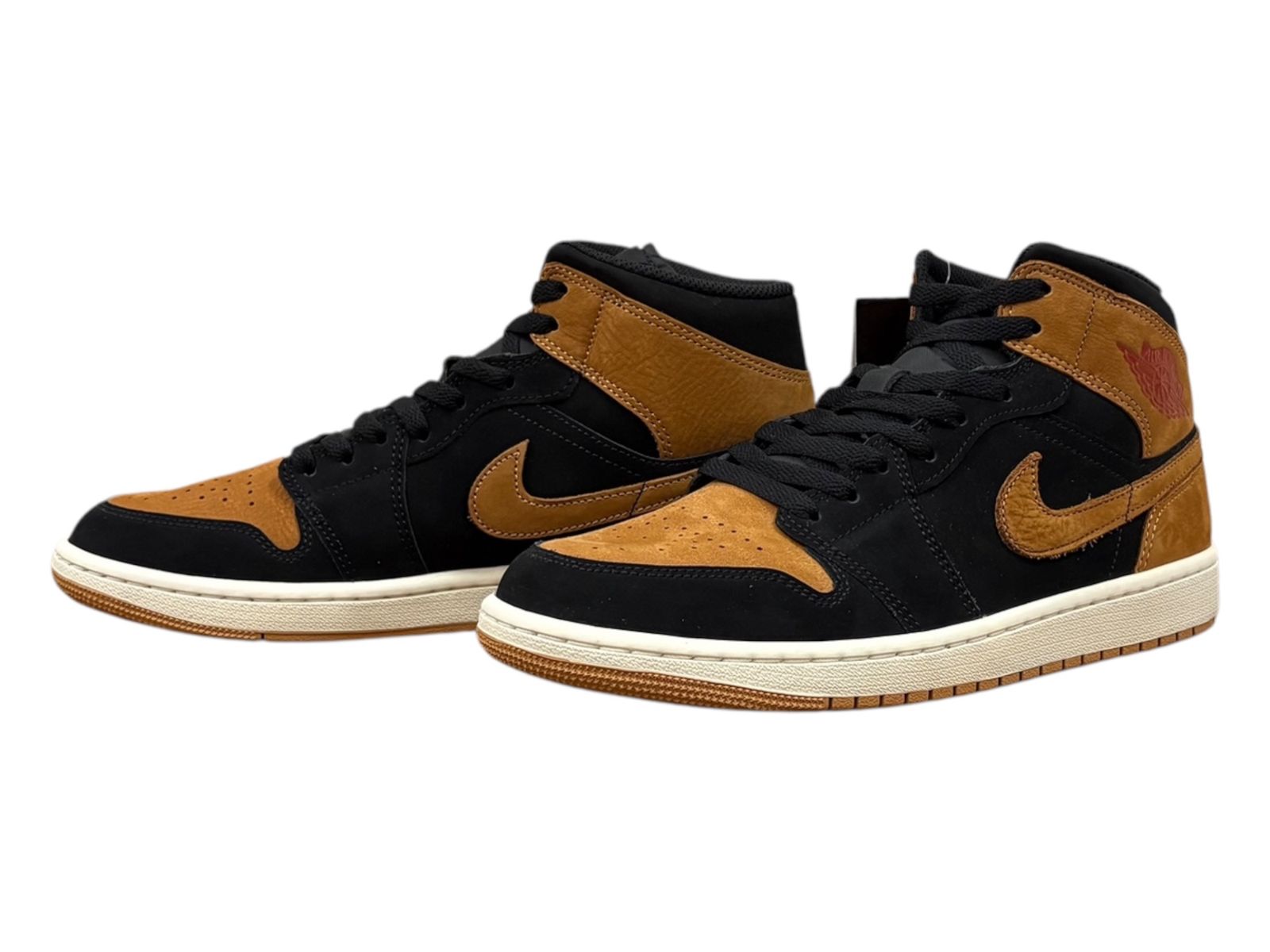 NIKE (ナイキ) Air Jordan 1 Mid SE エアジョーダン ミッド ハイカットスニーカー HV4091-002 27cm US9 ブラック×ブラウン メンズ/078